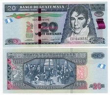 GUATEMALA P-124er 20 Quetzales 2015 UNC SERIE Z STAR Remplacement