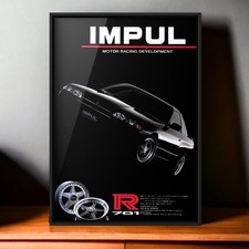 90s Vintage Ad IMPUL &times; Nissan Skyline HCR32 Hoshino GTS-t TypeM R701 autech R32
