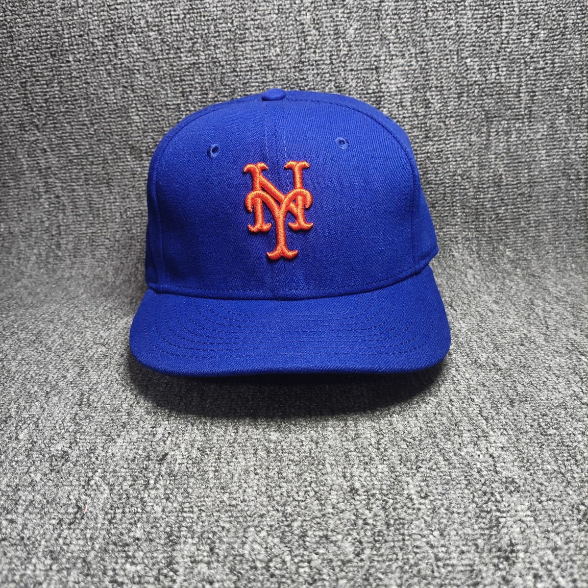 New Era New York Mets MLB Fitted Hat Blue Orange New York Logo Cap