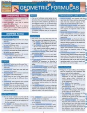 Geometric Formulas (Quickstudy: Academic) - Pamphlet - VERY GOOD