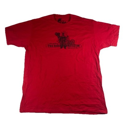 Zak Bagans HAUNTED MUSEUM Downtown Las Vegas Ghost TEE T SHIRT Mens XL Red