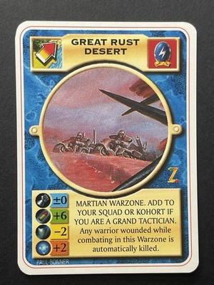 Doomtrooper CCG Warzone Great Rust Desert Card Mutant Chronicles 1995 Vintage NM