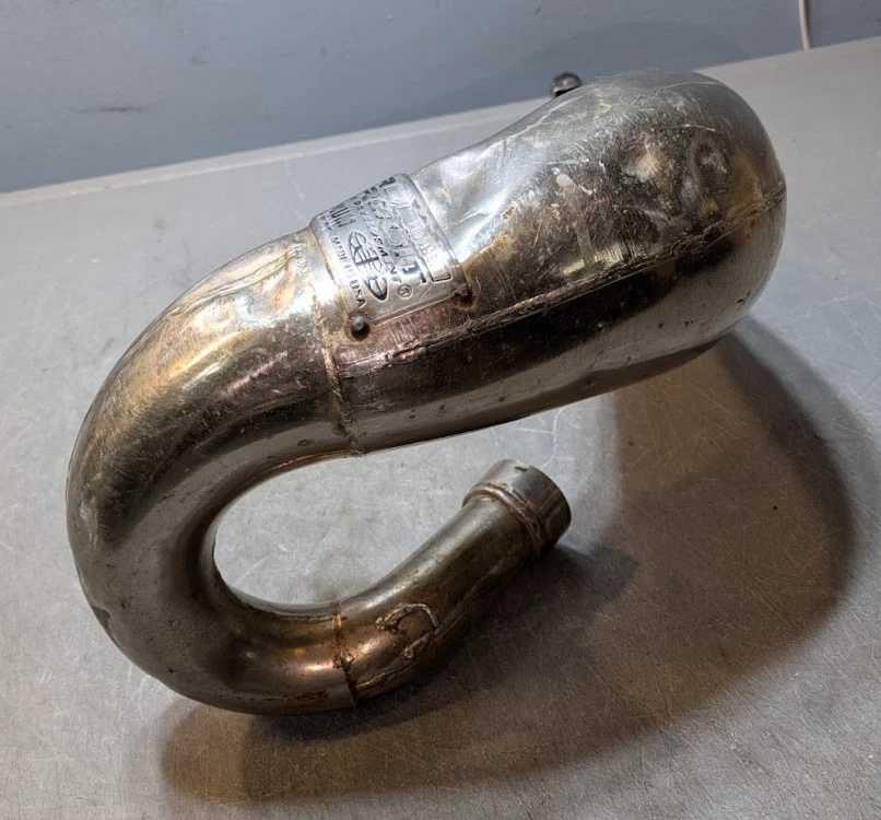 Tubo de cabezal silenciador de escape Honda CR125R Pro Circuit 1990 1991 Foto 3 de 4