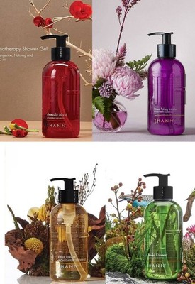 THANN Shower Gel Eden Breeze, Aromatic Wood, Oriental Essence, Earl Grey 320 ml