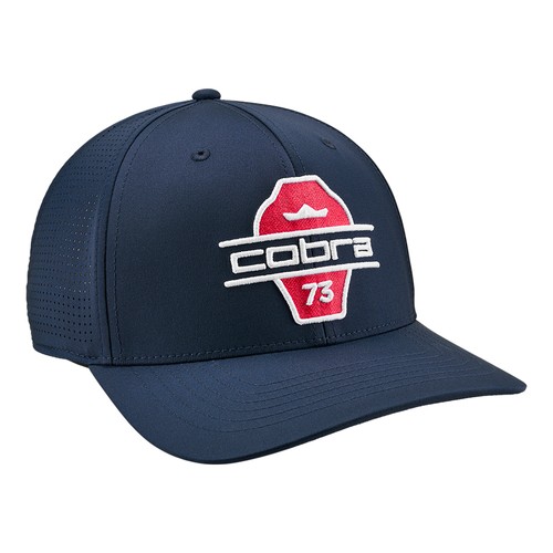 NEW Cobra Golf Split Tour 2026 Snapback Hat Cap - Club Navy / Strong Red