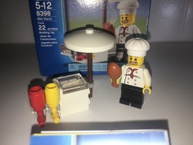 Lego City 8398 BBQ Stand 2009 Set Complete Used