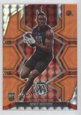 2022 Panini Mosaic Rookies Reactive Orange Mosaic Prizm Mike Woods #350 0jk3