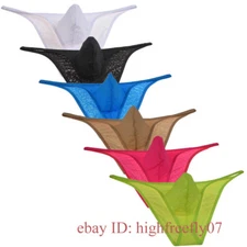 Men's Mini String Cheeky Briefs Stretch Bikini Posing Gym Jock Strap Underwear 