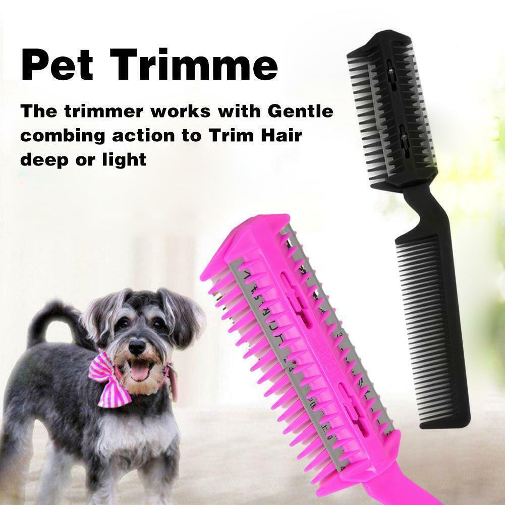 Pet Dog Cat Hair Trimmer Comb Razor Cutting Shaving Grooming Care R6O9