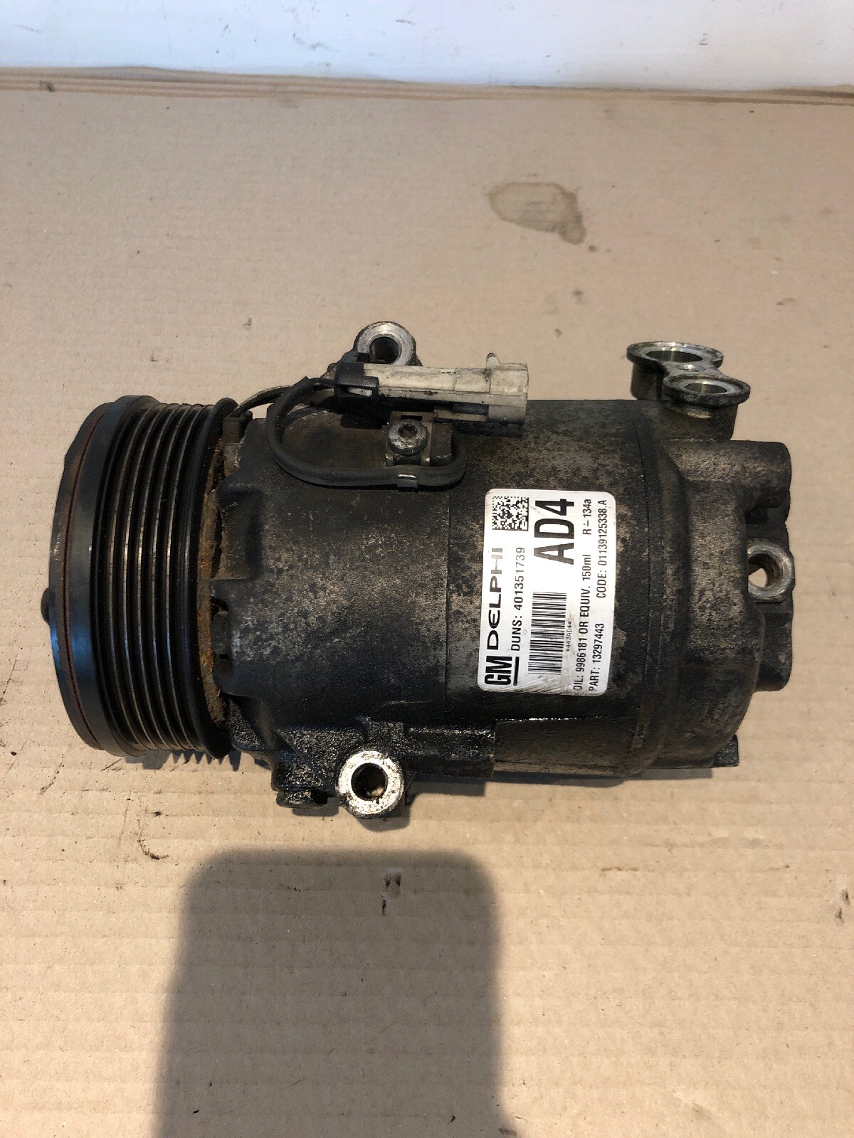 Vauxhall Astra H Aircon Pump Compressor 13297443 AD4 20042010 eBay