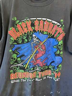 90s Black Sabbath Reunion Tour 99 Retro Style Unisex T shirt 