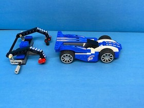 LEGO Power Racers #8163 - Blue Sprinter - Near Complete - See Description