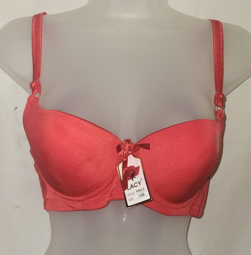 LACE PUSH UP UNDERWIRE BRA w/ Pad Size 34B NWT Choose Color - Picture 23 of 71
