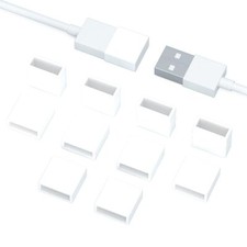10 Pcs USB Port Protective Cover USB A Male Anti Dust Plug Stopper Cap Cover