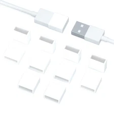 10 Pcs USB Port Protective Cover USB A Male Anti Dust Plug Stopper Cap Cover