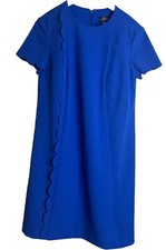 Tahari - Levine Size 6 Women's Royal Blue Sheath A-line Short Sleeve Dress