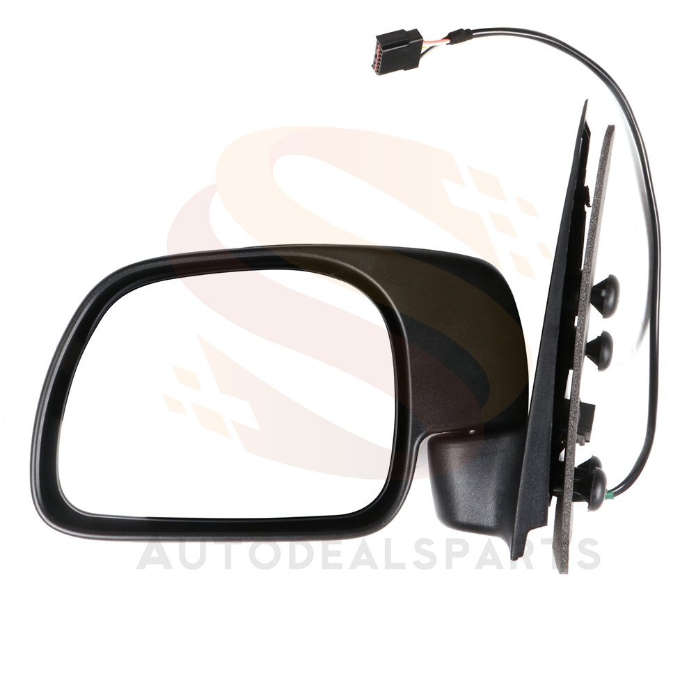 Black Cover Fits 1999-2007 Ford F250 Power Heated Manual Fold Driver Side Mirror