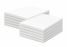 White Memo Pads - Chipboard Backing - 50 Sheets Per Pad, 10 Pads Per Pack