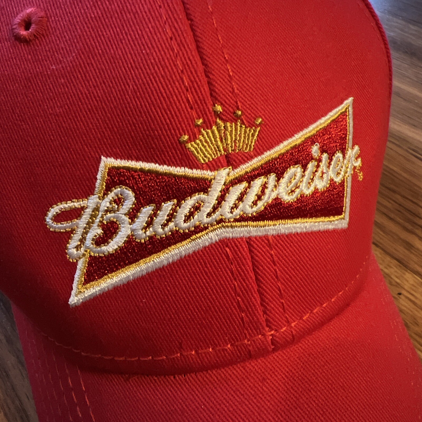 Red Budweiser baseball cap - image 2