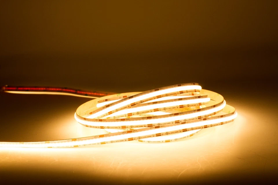 16ft Dual Color Under Cabinet COB LED Light Strip 2700K - 6500K + Remote + Power - Image 3 of 4