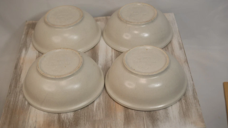 Juego de 4 cuencos de cereal sopa vintage Pfaltzgraff Yorktowne azul floral 6" #600 Foto 4 de 4