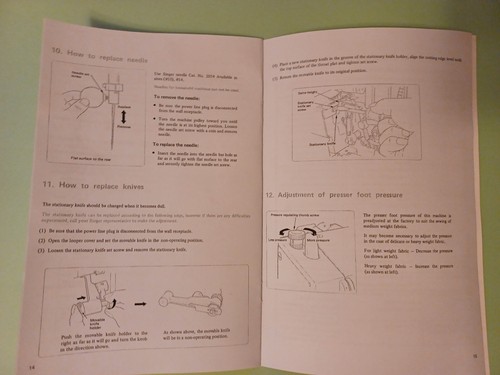 Singer 14U32 Proprietari di macchine serger riproduzione manuale (modello 14U32A) - Foto 13 di 15