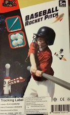 iPLAY iLEARN: Baseball Kids Pitching Machine, with Bat & 5 PP Balls, Age 5+ New