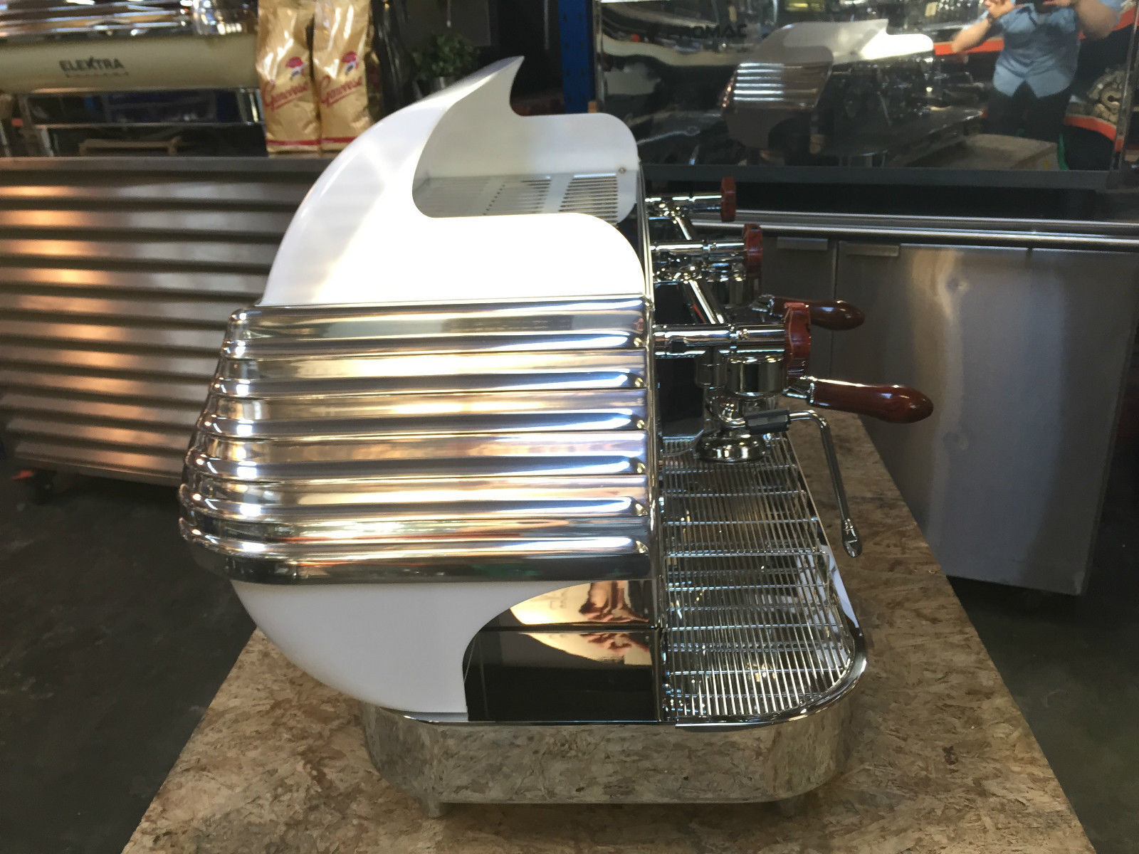 Elektra Barlume 2 Group White Commercial Coffee Machine eBay