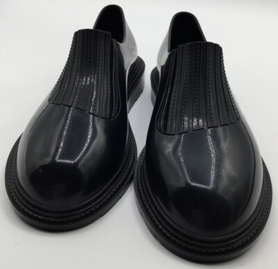 A Sweet Pair Of Rubber Melissa Black Slip-on Women's Loafers US5