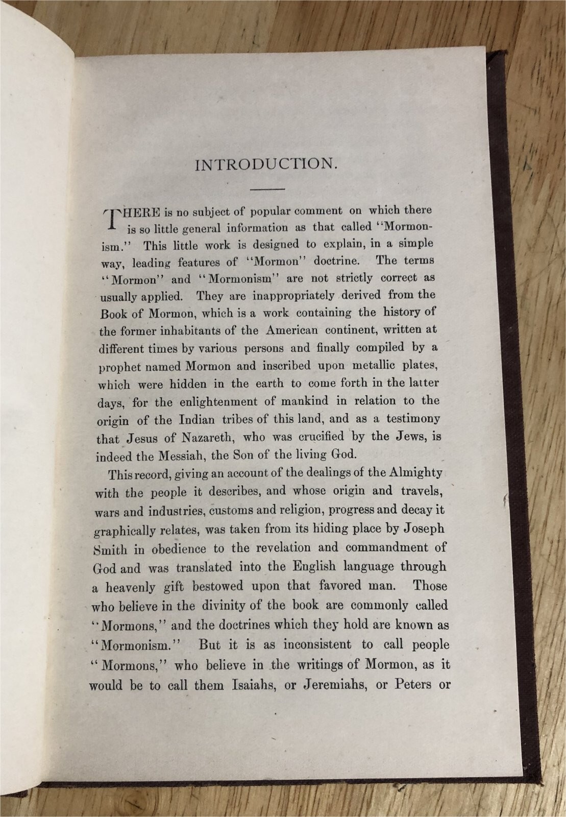 1888 MORMON DOCTRINE Plain & Simple Chas W Penrose Salt Lake City UT