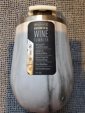 NWT BruMate Uncork'd XL 14 oz. Carrara White Wine Tumbler Leakproof