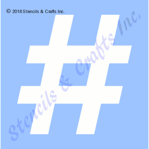Image Is Loading 3 034 HASHTAG STENCIL SHAPES SYMBOL TEMPLATE CRAFT