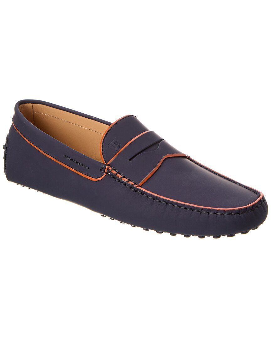 Мужские кожаные мокасины Tod S Синий 65 40390₽