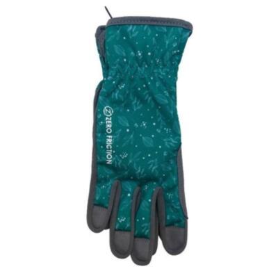 Zero Friction One Size Fits All Microfiber Green Gardening Gloves