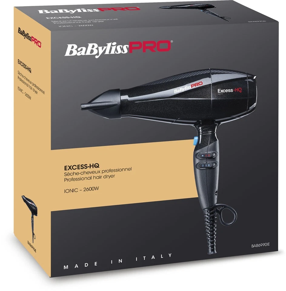 Sèche Cheveux BABYLISS PRO Excess HQ 2600W BAB6990IE - Photo 2/2