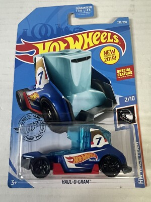 Hot Wheels HW Race Team Haul-O-Gram 2/10 Diecast Model Car Blue 232/250 Toy Car