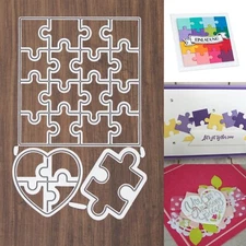 Love You to Pieces Puzzles Cutting & Embossing Dies – Valentine’s Day & More