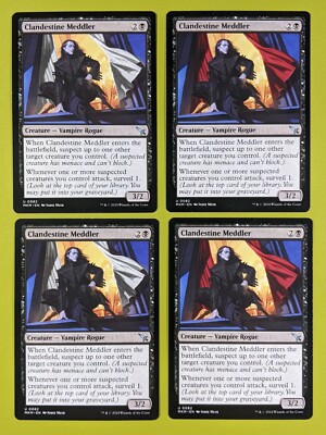 Clandestine Meddler x4 Ravnica: Murders at Karlov Manor 4x MTG