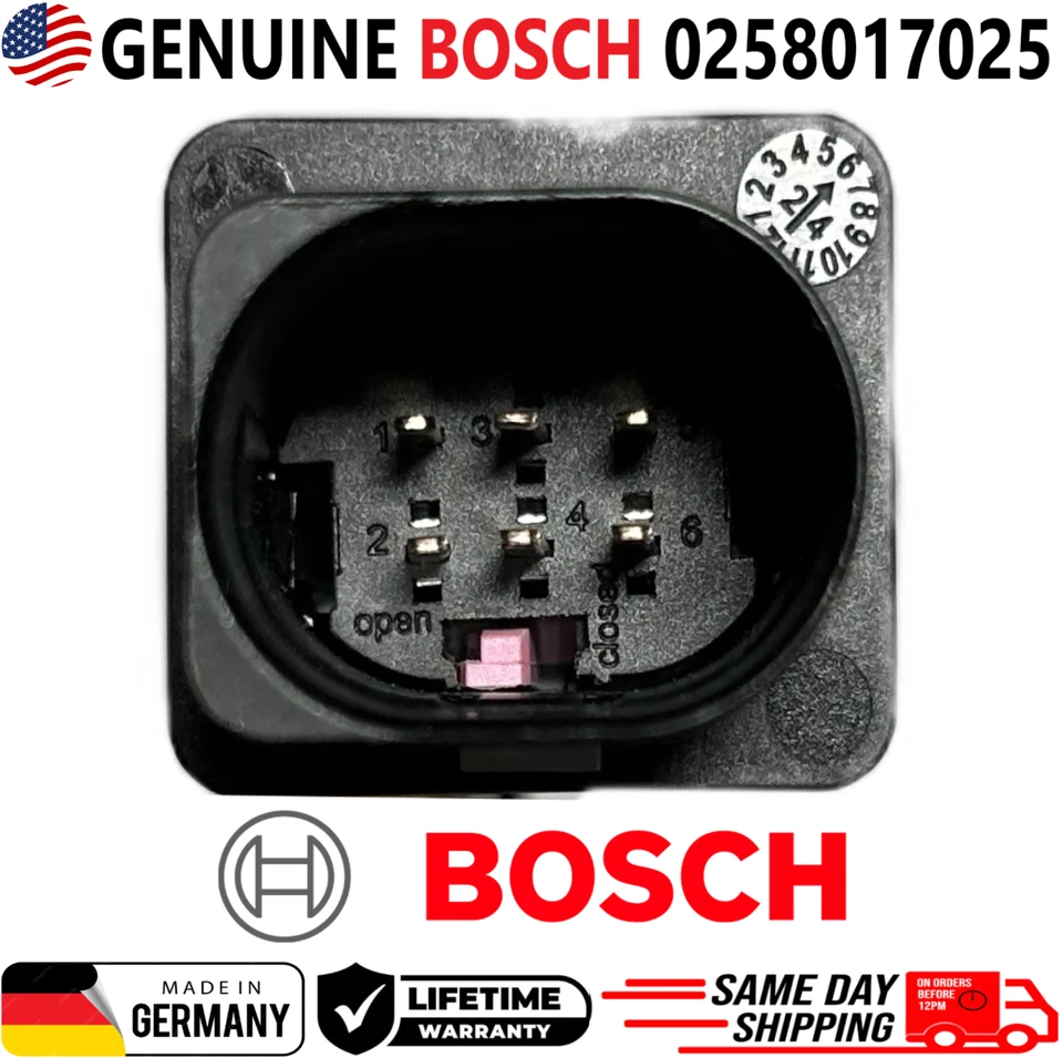 ПОДЛИННЫЙ датчик кислорода BOSCH для 2011-2015 Toyota Ford Honda Chevrolet 0258017025 - Изображение 4 из 4