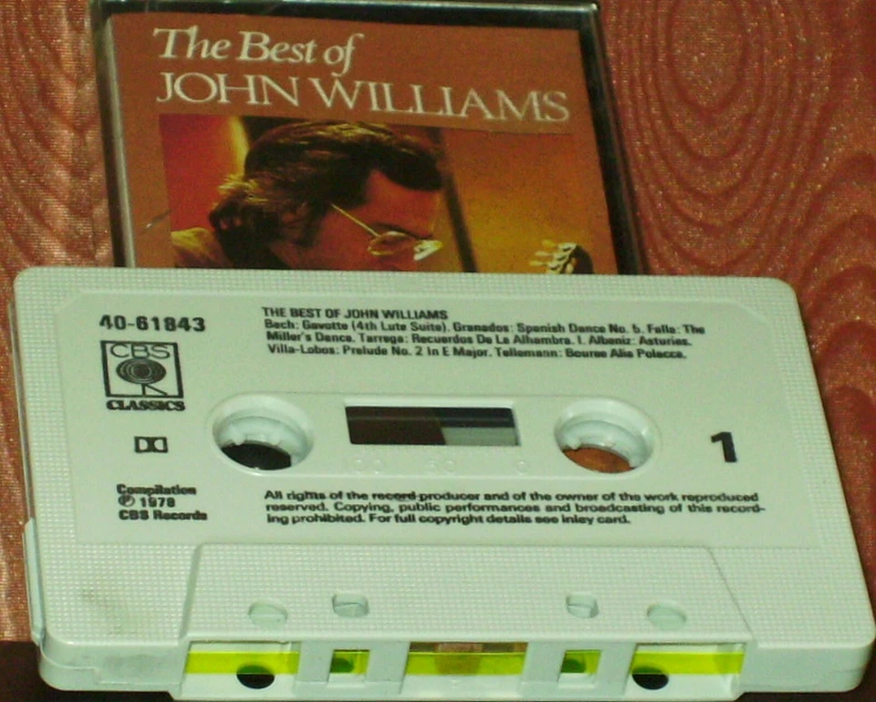 JOHN WILLIAMS THE BEST OF CASSETTE CBS CLASSICS 4061843 Baroque Romantic - Image 2 of 4