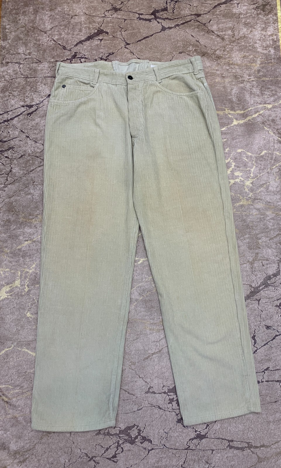 Rare Collection AW 1984 Stone Island Marina Dress Pants Khaki Trouser Size 52 L thumbnail 2