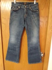 7 For All Mankind Women's Pre-Owned "A" Pocket Bootcut Jeans Size 30 x 32  