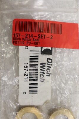 NEW OE Ditch Witch Hydraulic Control Valve Seal Set of 2 157-214