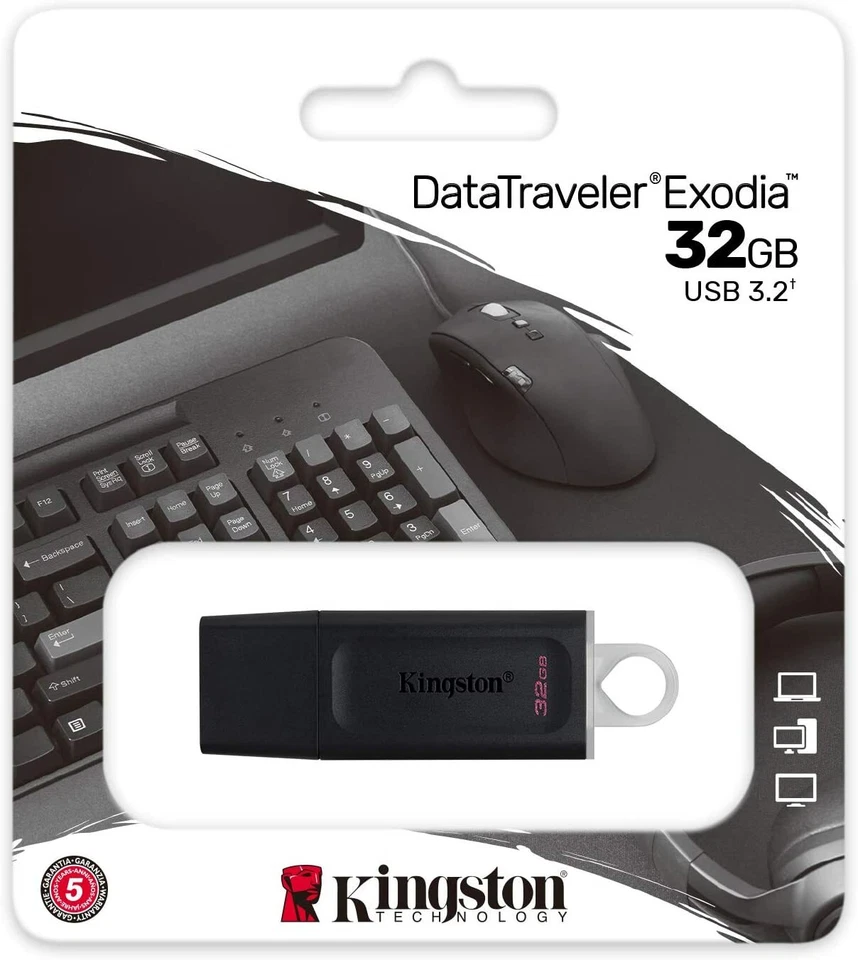 PENDRIVE PENNETTA USB 3.2 KINGSTON DTX CHIAVETTA 16 GB 32 GB 64 GB 128 GB 256 - Immagine 2 di 4