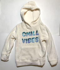 Falls Creek CHILL VIBES Sherpa Hoodie - Girl's Size M 7/8 NEW 24