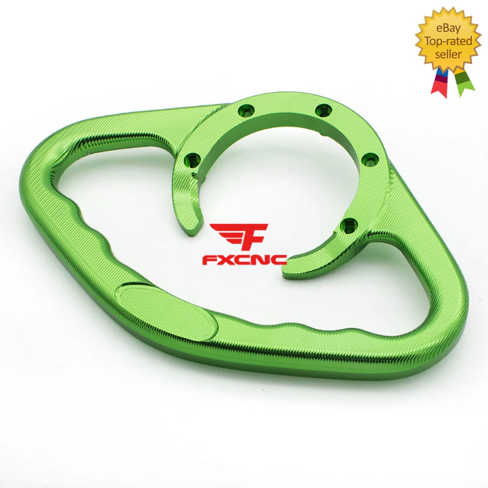 Para NINJA ZX6R 1995-1999 ZX9R 1994-99 CNC Pasajero Empuñadura Tanque Agarre Tapa Gas Foto 2 de 4