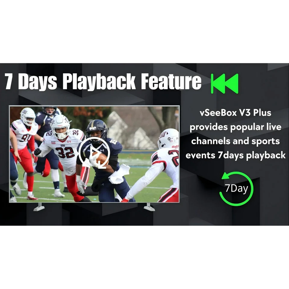 2DAYS SHIPPING Vseebox V3 pro Android 12, 64GB Storage,Time Shift - Image 3 of 4