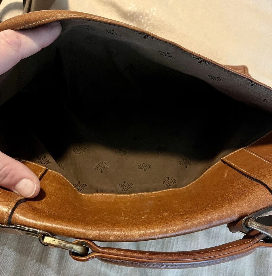 Pasta de Couro Mulberry Elkington - Carvalho/Marrom - Vintage - Imagem 4 de 4