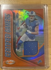 2022 Panini Certified TJ Hockenson Certified Gamers Orange Parallel Patch /99