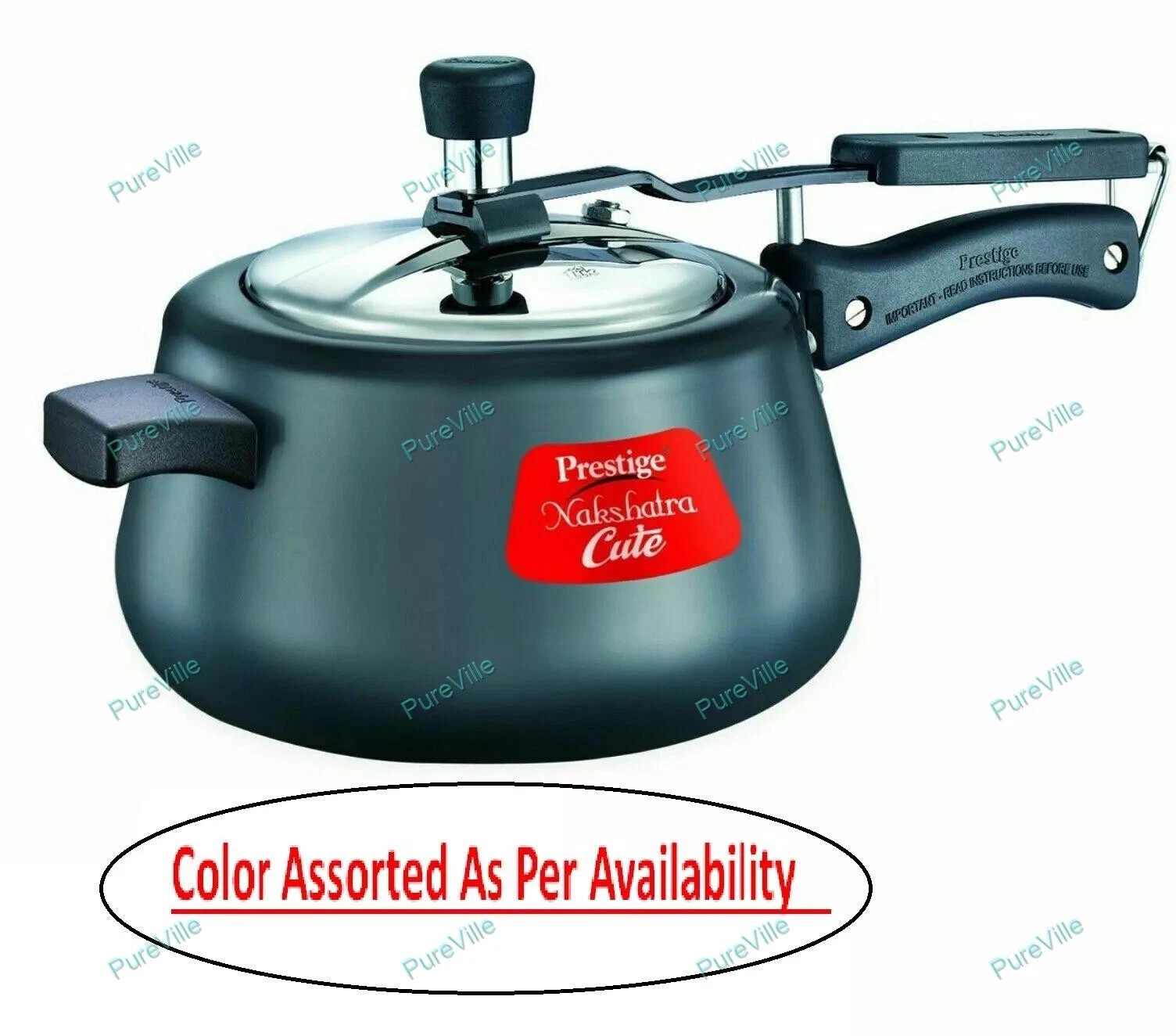 Prestige Pressure Cooker Nakshatra Anodized Aluminium 5L